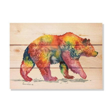 WILE E. WOOD 15 x 11 in. Bartholets Rainbow Grizzly Wood Art DBRG-1511